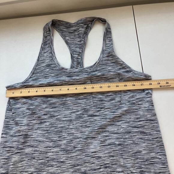 Lululemon Sz 12 Yogi Everyday Tank Racer Back Top Front Pocket Gray LOT OF 2 - Picture 10 of 15